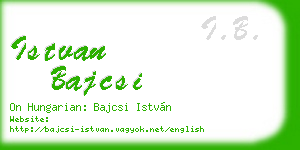 istvan bajcsi business card